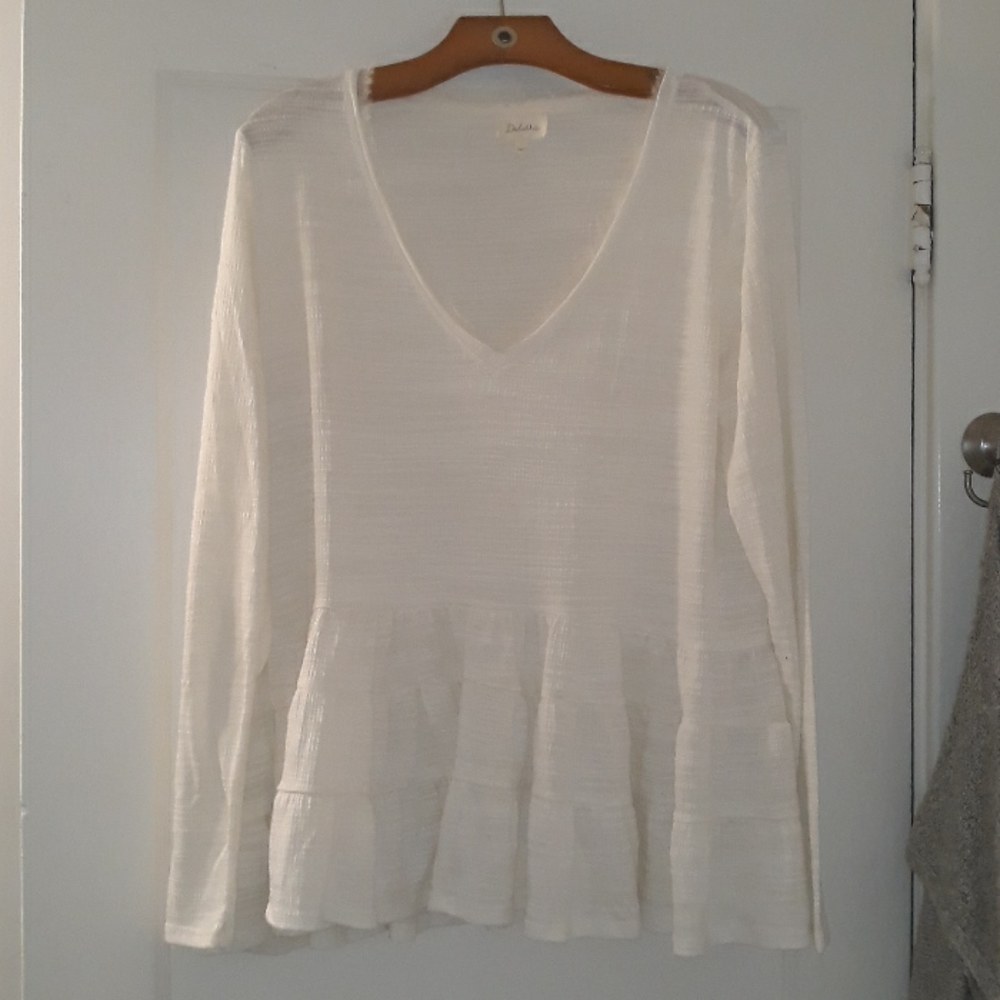Anthropologie Flowy Long Sleeve Top